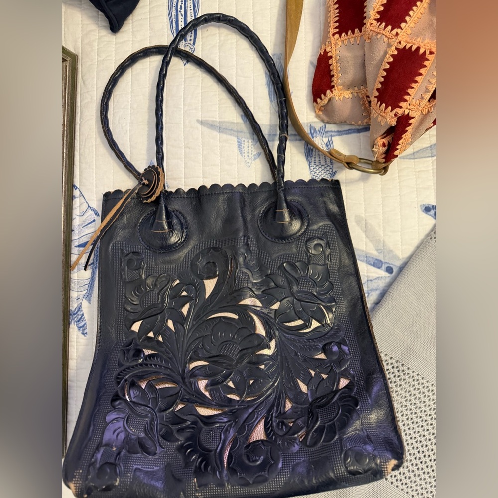Patricia Nash Adeline Tote Navy - used